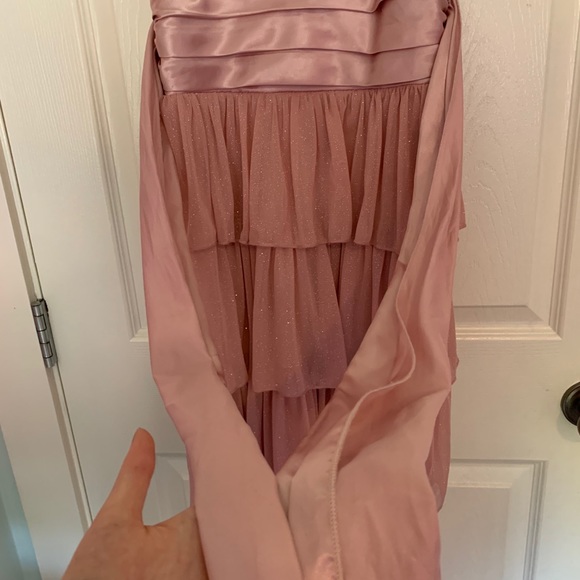 Pink sparkly dress with ribbon tie - Picture 3 of 10